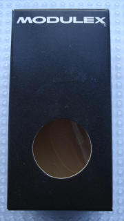 Modulex Storage Box Black 1 x 2 with Window (Empty)