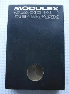 Modulex Storage Box Black 2 x 3 with Window and 'Made in Denmark' (Empty)