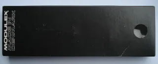 Modulex Storage Box Black 2 x 6 with Window and 'Made in Denmark' (Empty)