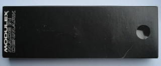 Modulex Storage Box Black 2 x 6 with Window and 'Made in Denmark' (Empty)