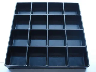 Modulex Storage M20 Outer Box 16 Compartment Tray (Empty, fits MxM20BoxOuter)