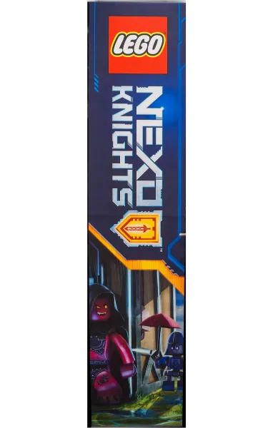 Display Flag Cloth, NEXO KNIGHTS, Lavaria and King's Bot, Double-Sided