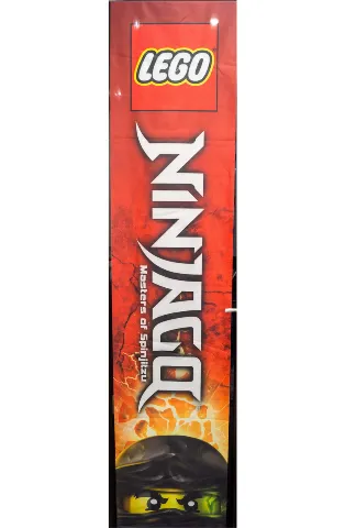 Display Flag Cloth, NINJAGO Cole - Narrow