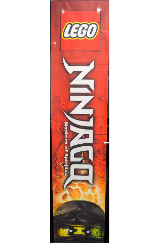 Display Flag Cloth, NINJAGO Cole - Narrow
