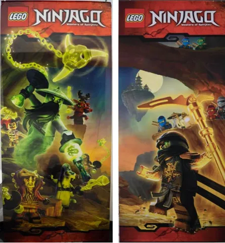 Display Flag Cloth, NINJAGO Masters of Spinjitzu, Double-Sided