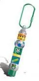 Soccer Key Chain with Pen Bead Elements