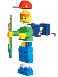 Desk Pal Boy with Red Hat