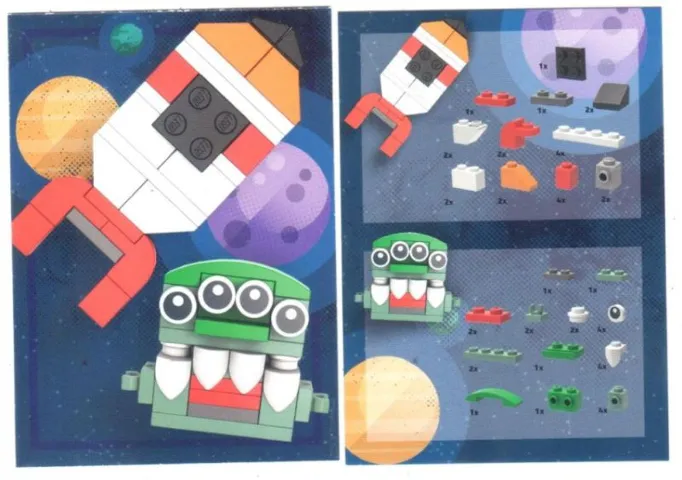Pick-A-Brick - Rocket and Monster