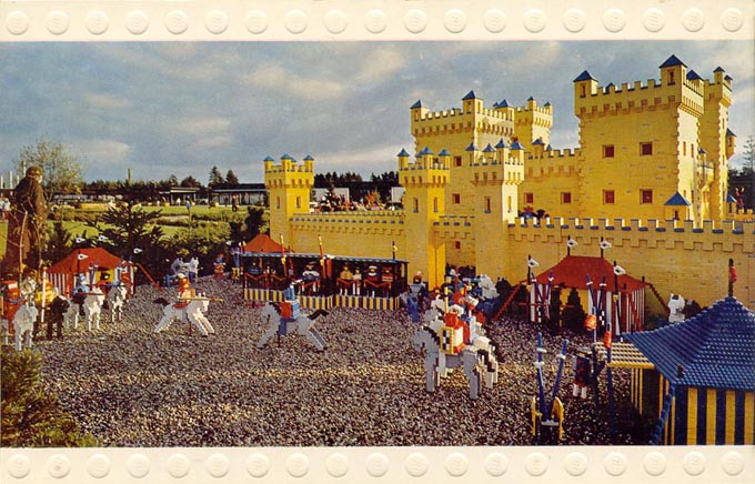 Postcard - Legoland Parks, Legoland Billund - Miniland, Medieval Castle - First version