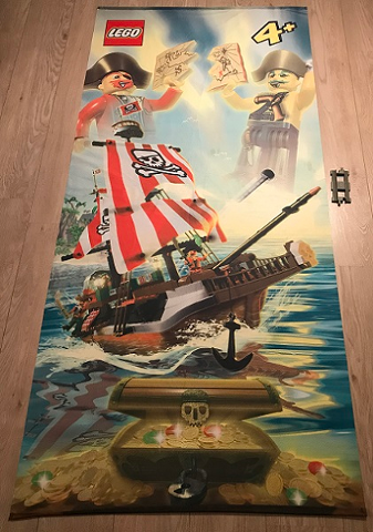 Display Flag Cloth, 4 Juniors - Captain Redbeard's Pirate Ship