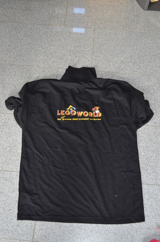 Shirt, Classic Adult's Polo with Legoworld Pattern on Reverse