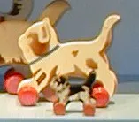 Wooden Pull Along Cat