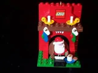 Christmas Tree Ornament, Hallmark LEGO Fireplace
