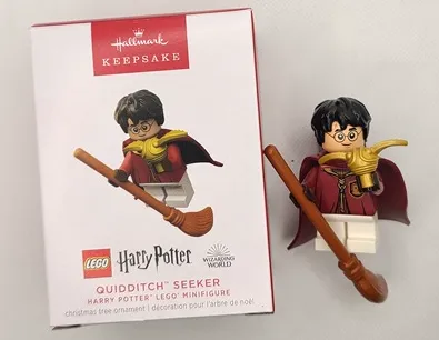 Christmas Tree Ornament, Hallmark LEGO Harry Potter Quidditch Seeker
