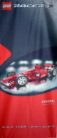 Display Flag Cloth, Racers Ferrari F1 (shows 8386)