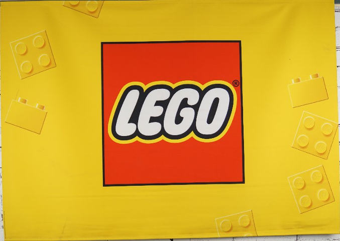 Display Flag Cloth, Velcro, Lego Logo