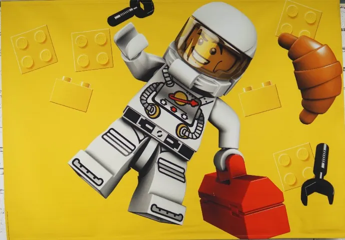 Display Flag Cloth, Velcro, Astronaut with Tools