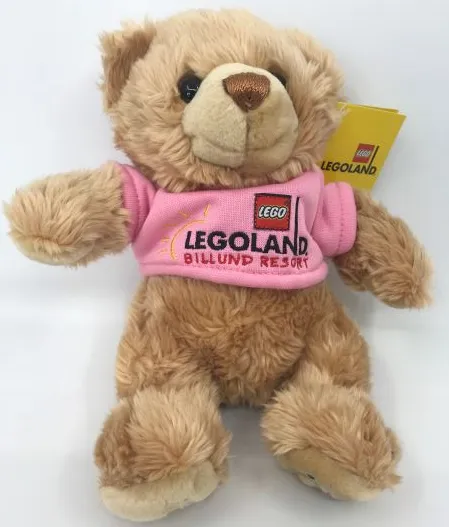 Teddy Bear Plush - LEGOLAND Billund Resort 50th Anniversary 1968-2018 with Pink Shirt
