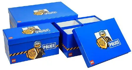 Storage Boxes Modular Police Blue