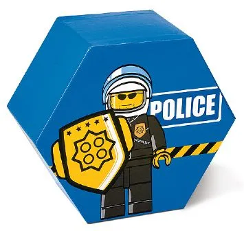 Storage Jar Police Blue 19.5 x 19.5 x 11.5