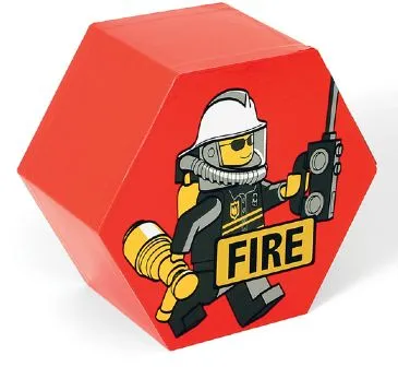 Storage Jar Fire Red 19.5 x 19.5 x 11.5