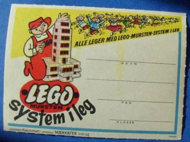 School Book Label (Bookplate) - Mursten 2