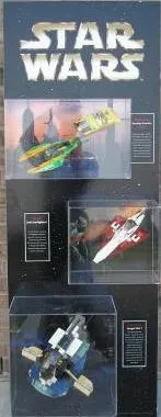 Display Assembled Set, Wall Display for Star Wars Episode II (shows 7133, 7143, 7153)