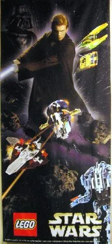 Display Flag Cloth, Star Wars Episode II with Large Anakin (shows 7133, 7143, 7153, 8012)