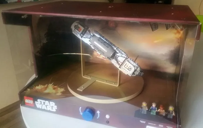 Display Assembled Set, Star Wars Set 75140 in Plastic Case with Light