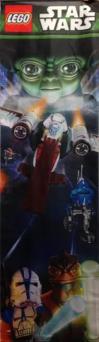 Display Flag Cloth, Star Wars (shows Yoda, 501st Legion Clone Trooper, Pong Krell, and Set 75004)