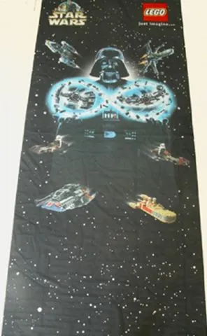 Display Flag Cloth, Star Wars Classic with large Darth Vader (shows 7110, 7128, 7130, 7140, 7150, )