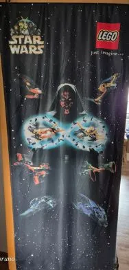 Display Flag Cloth, Star Wars Classic with large Darth Maul (shows 7111, 7141, 7151, 7161)