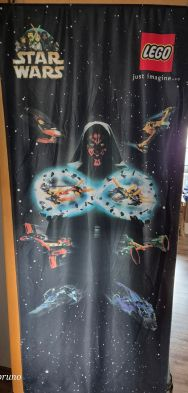 Display Flag Cloth, Star Wars Classic with large Darth Maul (shows 7111, 7141, 7151, 7161)