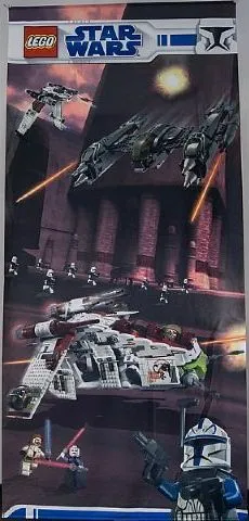 Display Flag Cloth, Star Wars Clone Wars - Large