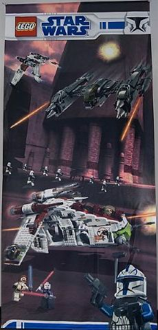 Display Flag Cloth, Star Wars Clone Wars - Large