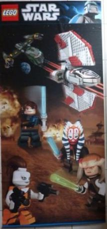 Display Flag Cloth, Star Wars Clone Wars - Bounty Hunter Assault Gunship and T-6 Jedi Shuttle