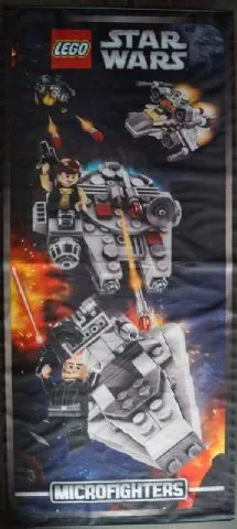Display Flag Cloth, Star Wars Microfighters (Star Destroyer, Millennium Falcon, and X-wing Fighter)