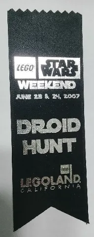 Ribbon, LEGO Star Wars Days LEGOLAND California DROID HUNT 2007
