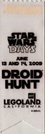 Ribbon, LEGO Star Wars Days LEGOLAND California DROID HUNT 2009