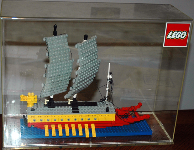 Display Assembled Model, Korean Turtle Ship (Glued)