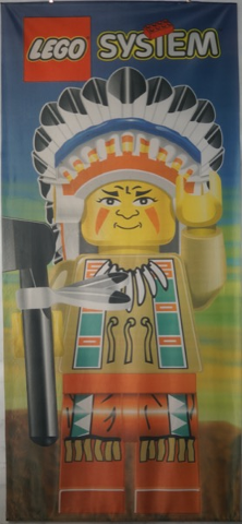 Display Flag Cloth, LEGO System, Indian Chief