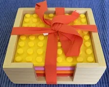 Coaster Set, Target Exclusive Coasters, Set of 4 (Yellow, Bright Pink, Orange, Red)