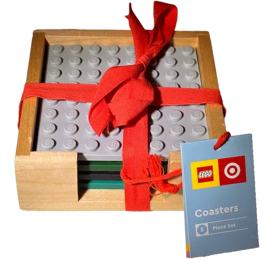 Coaster Set, Target Exclusive Coasters, Set of 4 (Light Bluish Grey, Dark Green, Black, Dark Turquoise)