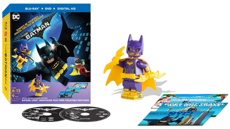 Video DVD and BD and Digital HD - The LEGO Batman Movie with Minifigure and Postcards (Target Exclusive)