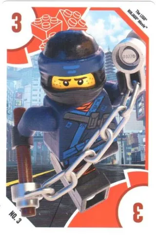 Toys "R" Us Trading Card Various Themes - No.  3 - The LEGO NINJAGO Movie - 3 Jay