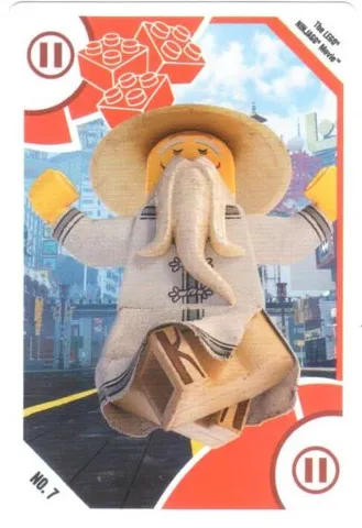 Toys "R" Us Trading Card Various Themes - No. 7 - The LEGO NINJAGO Movie - II Meister Wu / Master Wu