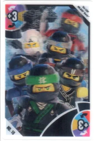 Toys "R" Us Trading Card Various Themes - No. 10 - The LEGO NINJAGO Movie - +3 Team Ninja