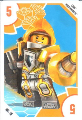 Toys "R" Us Trading Card Various Themes - No. 15 - NEXO KNIGHTS - 5 Lance