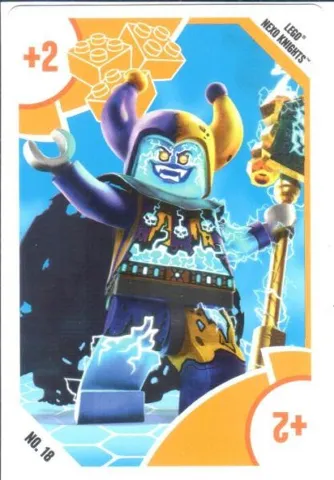 Toys "R" Us Trading Card Various Themes - No. 18 - NEXO KNIGHTS - +2 Jestro