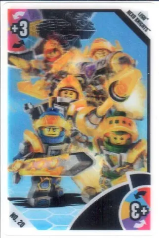 Toys "R" Us Trading Card Various Themes - No. 20 - NEXO KNIGHTS - +3 Team NEXO KNIGHTS